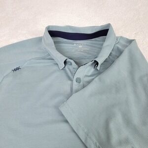 Rhone  Mens XXL Delta Pique Sage Blue Short Sleeve Golf‎ Gorpcore Casual  Polo